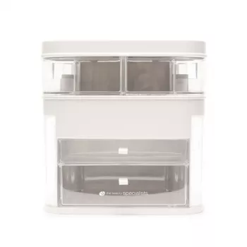 Rio CSSM-EU/1,2 Beauty Box Kosmetikaufbewahrung mit Kippschalen und Schlüsselschloss