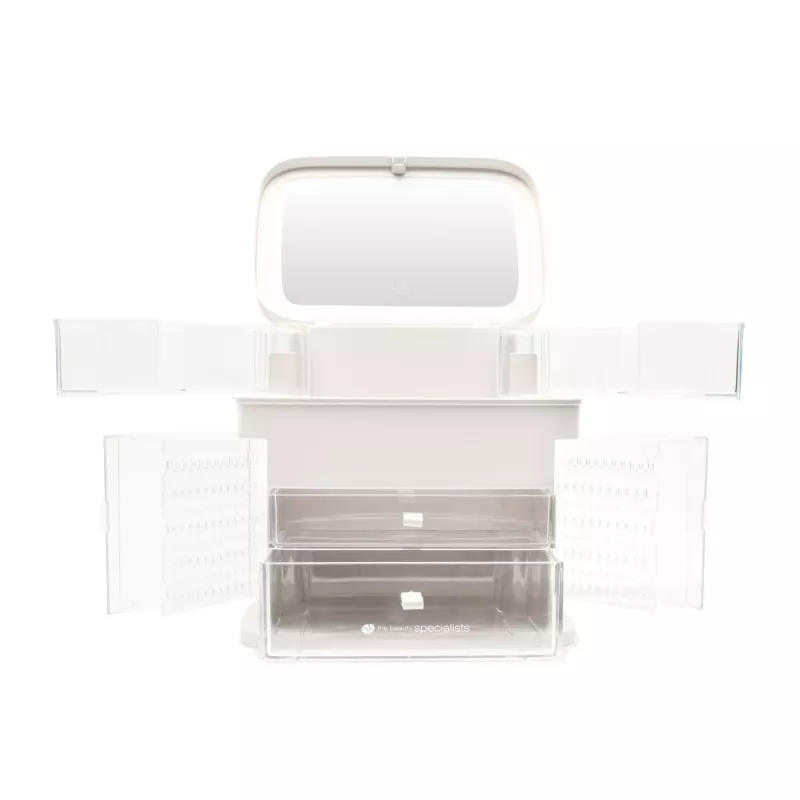 Rio CSSM-EU/1,2 Beauty Box Kosmetikaufbewahrung mit Kippschalen und Schlüsselschloss