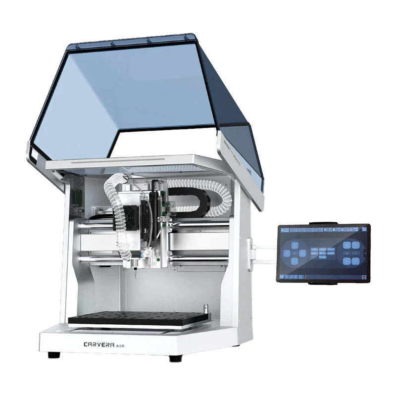 MAKERA AirDesCNC Carvera Air Desktop-CNC-Fräse, 3-Achsen 400W bürstenloser Spindel, 200x200x100mm Arbeitsbereich, vollständig geschlossen, Wi-Fi & USB-C