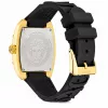 Versace V-Chrono Damen Schweizer Quarz-Chronograph Uhr 45mm Schwarzes Zifferblatt Lederarmband VE8K00624