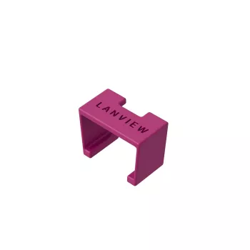 LANVIEW SmartClicks Kabelclips 20 Stück Schwarz Selbstklebend Kabelmanagement
