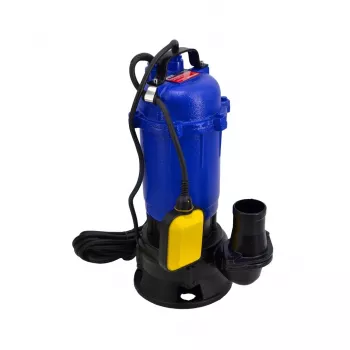AWTOOLS 1050W Tauchpumpe für Schmutzwasser mit Häcksler und Schwimmerschalter, 18000 L/h, 10 m Förderhöhe, Gusseisen