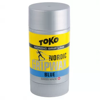 Toko Carbon GripWax Blau 25g - PFC-freies Steigwachs für kalten Schnee (-7°C bis -2°C)