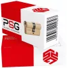 PSG 63.63030.MM Messing Euro-Profil Doppelzylinder Schloss 30/30 mm