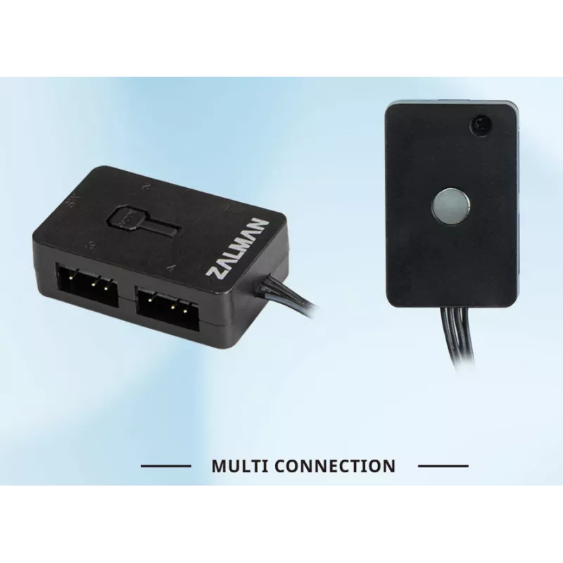 Zalman ZM-4PALC ARGB-Controller - 4-Port Addressable RGB Hub mit Magnetbefestigung