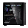 Zalman Z10 ATX Mid-Tower-Gehäuse, Schwarz, gehärtetes Glas, 4x ARGB-Lüfter