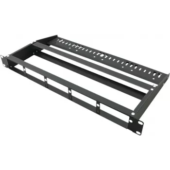 VALUE MPO-Panel für 3 Module - Blindpanel für Glasfaser-Kassette - Rackmontage - Schwarz - 1U (19 inch)