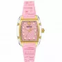 Versace Damen V-Circle Swiss-Quarz-Uhr VE8K00224 - 38mm Edelstahlgehäuse, schwarzes Zifferblatt, schwarzes Lederarmband