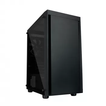 Zalman T3 PLUS mATX Mini-Tower PC-Gehäuse, Schwarz, Acrylfenster, 2 Lüfter