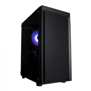 Zalman T3 PLUS mATX Mini-Tower PC-Gehäuse, Schwarz, Acrylfenster, 2 Lüfter