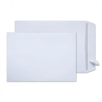 Steinmetz Versandtaschen DIN C4, ohne Fenster, haftklebend, 120 g/m², weiß, 250 St. (4554PR)