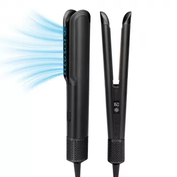 StayBeauty by Extralink M-17936F Wet-to-Dry Heißluft-Styler mit Trocknungsfunktion, 1200W, Schwarz/Pink
