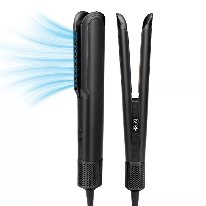 StayBeauty by Extralink M-17936F Wet-to-Dry Heißluft-Styler mit Trocknungsfunktion, 1200W, Schwarz/Pink