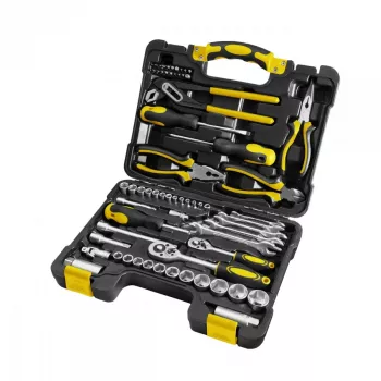 FIELDMANN FDG 5003-65R 65-teiliges Schraubenschlüssel-Set im Etui