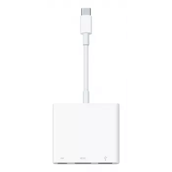 Apple MW5M3ZM/A Digital AV Multiport Adapter - USB-C auf HDMI, USB-A, USB-C PD - 4K 60Hz - Silber