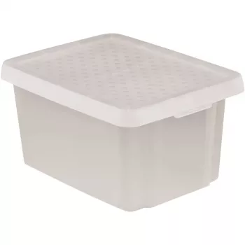 CURVER Essentials 16L transparente Aufbewahrungsbox mit Deckel, 30x39x21 cm