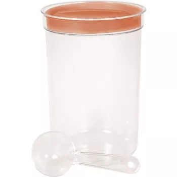 CURVER Runde Lebensmittelschüssel mit Löffel, 1,7L, Sortierte Farbe, BPA-freier Kunststoff