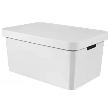 CURVER Infinity Recycled 45L Aufbewahrungsbox 56x39x27cm Weiß