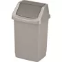 Curver Click-It Abfalleimer 9L Silber