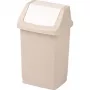 CURVER Click-it Tret-Abfalleimer 9L Beige 22,9 x 18,9 x 38,1 cm