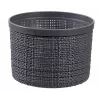 CURVER Korb mit Deckel Jute Rund 2L Ø17x13cm Dunkelgrau