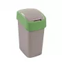 CURVER Flip Bin 9L Abfalleimer Silber/Grün