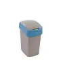 CURVER Deco Flip Bin 25L Abfalleimer Silber/Blau