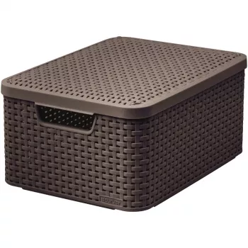 CURVER Style M Aufbewahrungsbox mit Deckel 39,3x29,3x18,7 cm Dunkelbraun