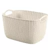 CURVER Korb Knit L Rechteckig 19L 40x30x23cm Weiß