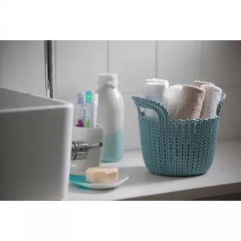 CURVER Korb Knit XS Rund 3L 23x19x19 cm Braun