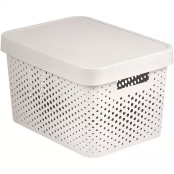 CURVER Recycled Infinity 17L Aufbewahrungsbox Weiß 36x27x22cm