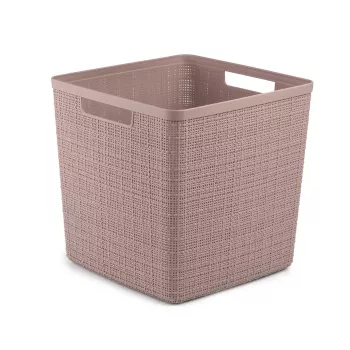 CURVER Korb Jute Quadratisch 17L 28x28x27cm Rosa
