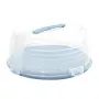 CURVER Runde Kuchen-Transportbox Ø34,7x15,6cm Blau