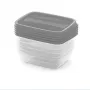 CURVER Vedo Aufbewahrungsbehälter-Set 5x0,5L Transparent Grau