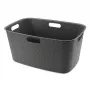 CURVER Softex 45L Wäschekorb 57x37x27cm Dunkelgrau