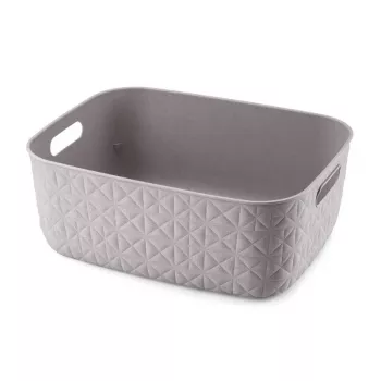 CURVER Softex M Aufbewahrungskorb 12,5L Graubraun 37,9x29,2x14,3cm
