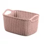 CURVER Knit XS rechteckiger Aufbewahrungskorb 3L 25x18x14 cm Rosa