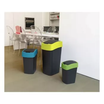 CURVER Flip Bin 45L Abfalleimer Schwarz/Gelb