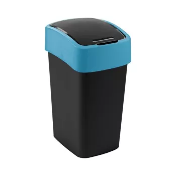 CURVER Flip Bin 25L Abfalleimer Schwarz/Blau
