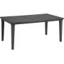Keter Corfu Fiesta 6-Sitzer Garten-Lounge-Set mit Esstisch, Graphitgrau