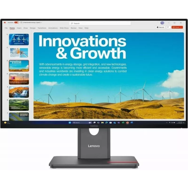 Lenovo ThinkVision P24qD-40 23,8 inch QHD IPS Monitor mit USB-C 75W, HDMI, DP, höhenverstellbar, schwarz Monitor Lenovo Thinkvision P24QD-40