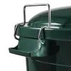 KEEEPER Hugo 70L Mega Mülleimer, Dunkelgrün, Ø55 x 60,5 cm, Rund, Abnehmbarer Deckel, Innen/Außen, UV- & Frostbeständig