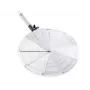 LEIFHEIT ProLine Spritzschutz für Pfannen Ø28 cm, Edelstahlgewebe, schwarzer Griff