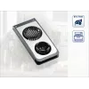 LEIFHEIT Eierschneider Combi ProLine 2-in-1 Schneider & Viertler, Edelstahldrähte, rutschfeste Basis, Weiß/Grau