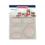 LEIFHEIT Glasdekorations-Aufkleber-Set Pastell – 24 selbstklebende Etiketten für Einmachgläser, Marmeladen, Gewürze & Geschenke