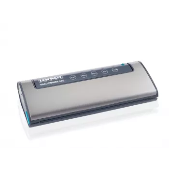 LEIFHEIT Vacu Power 500 Vakuumiergerät, 120 W, Weiß/Grau, inklusive 10 Beutel und Vakuumschlauch