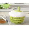 LEIFHEIT Salatschleuder Trend 4,5L kurbelbetriebene Salatschleuder mit Servierschüssel, grüner Deckel