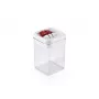 LEIFHEIT Fresh&Easy Frischhaltebehälter 800ml, luftdicht, stapelbar, BPA-frei, transparent mit weiß/grünem Deckel