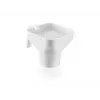 LEIFHEIT Küchentrichter mit abnehmbarem Feinsieb, 19 cm, Weiß/Transparent