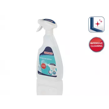 LEIFHEIT Fensterreiniger Konzentrat 500 ml – Ergibt 5 L streifenfreier Reiniger für Glas, Fenster, Spiegel & Fliesen, optimiert für Fenstersauger